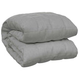 Vidaxx Gewichtsdecke 200x200 cm 9 kg Stoff grau