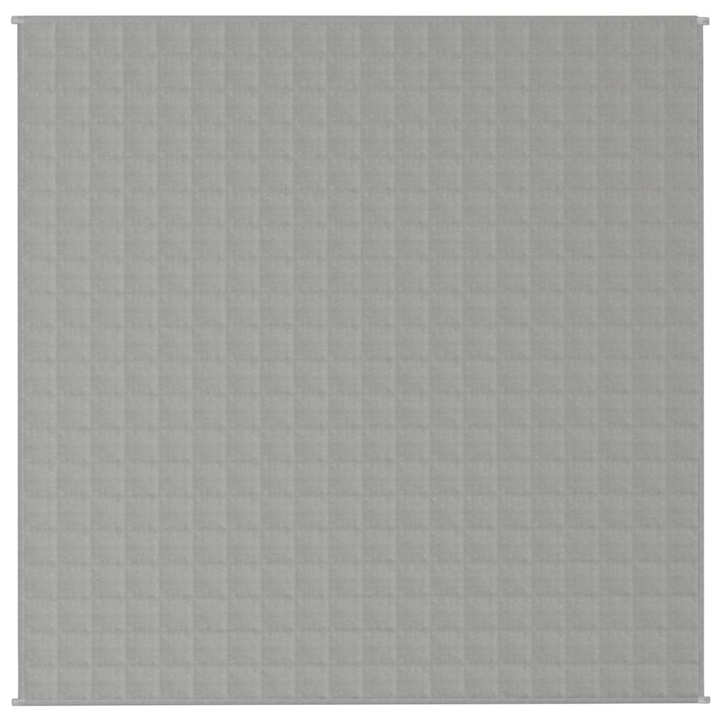Vidaxx Gewichtsdecke 200x200 cm 9 kg Stoff grau