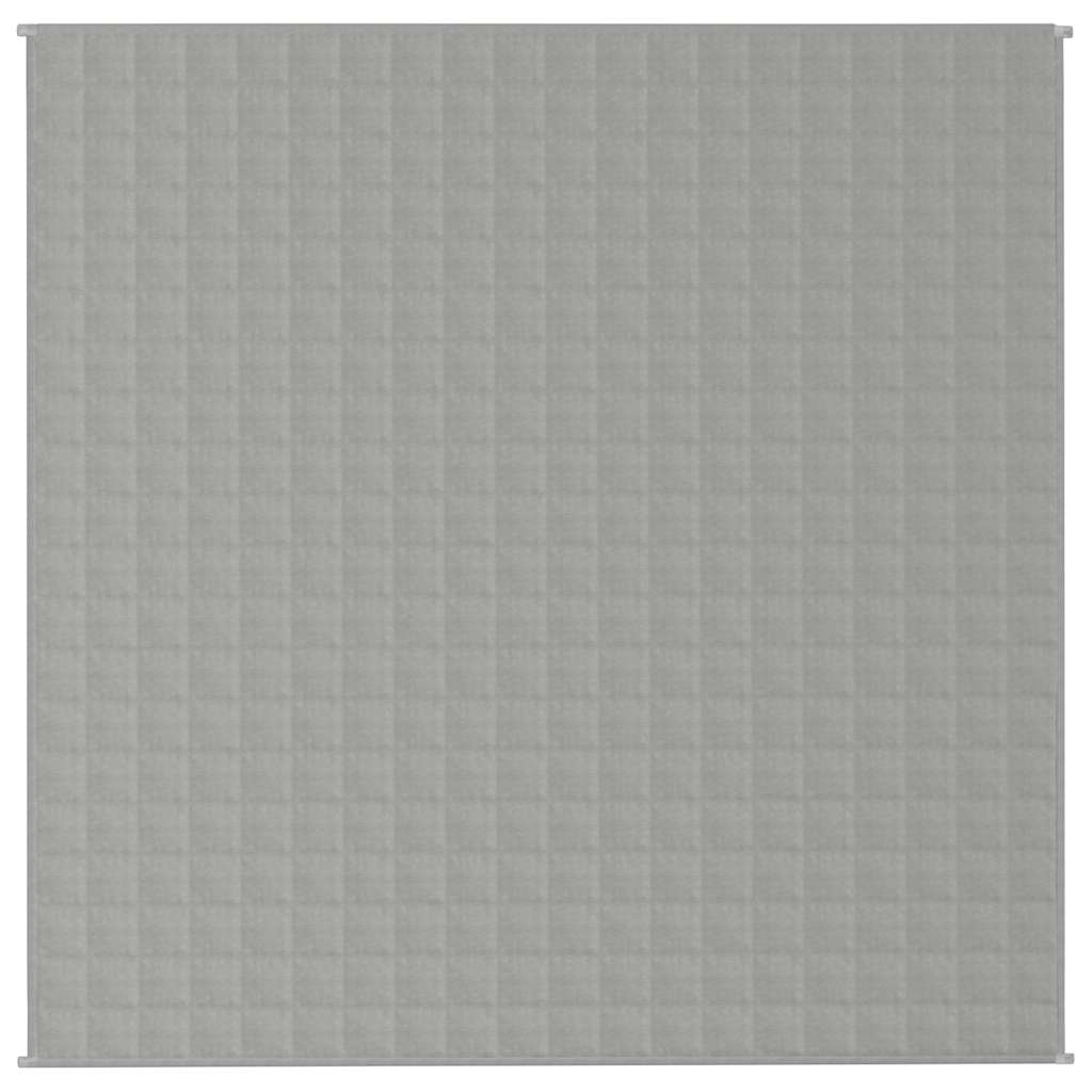 Vidaxx Gewichtsdecke 200x200 cm 13 kg Stoff grau