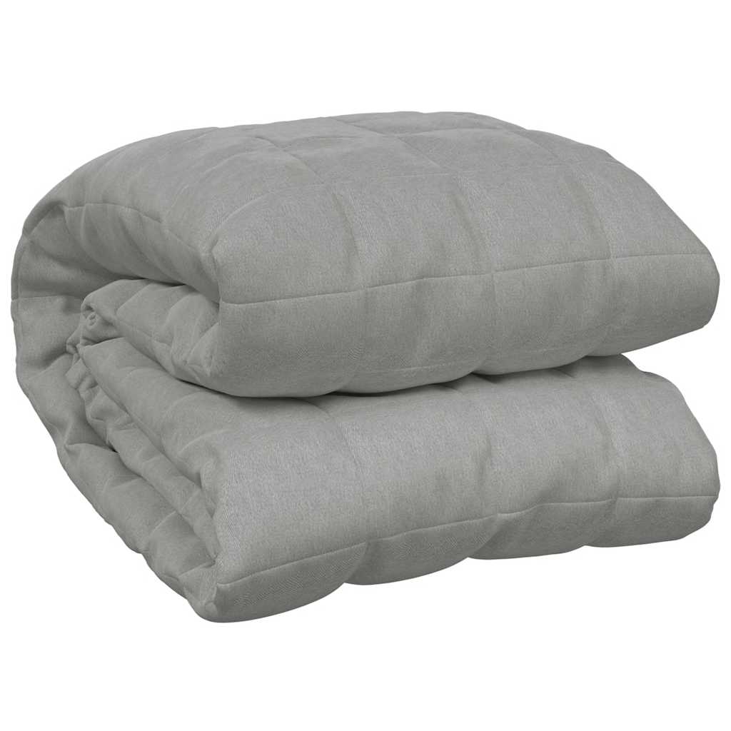 Vidaxx Gewichtsdecke 220x235 cm 15 kg Stoff grau