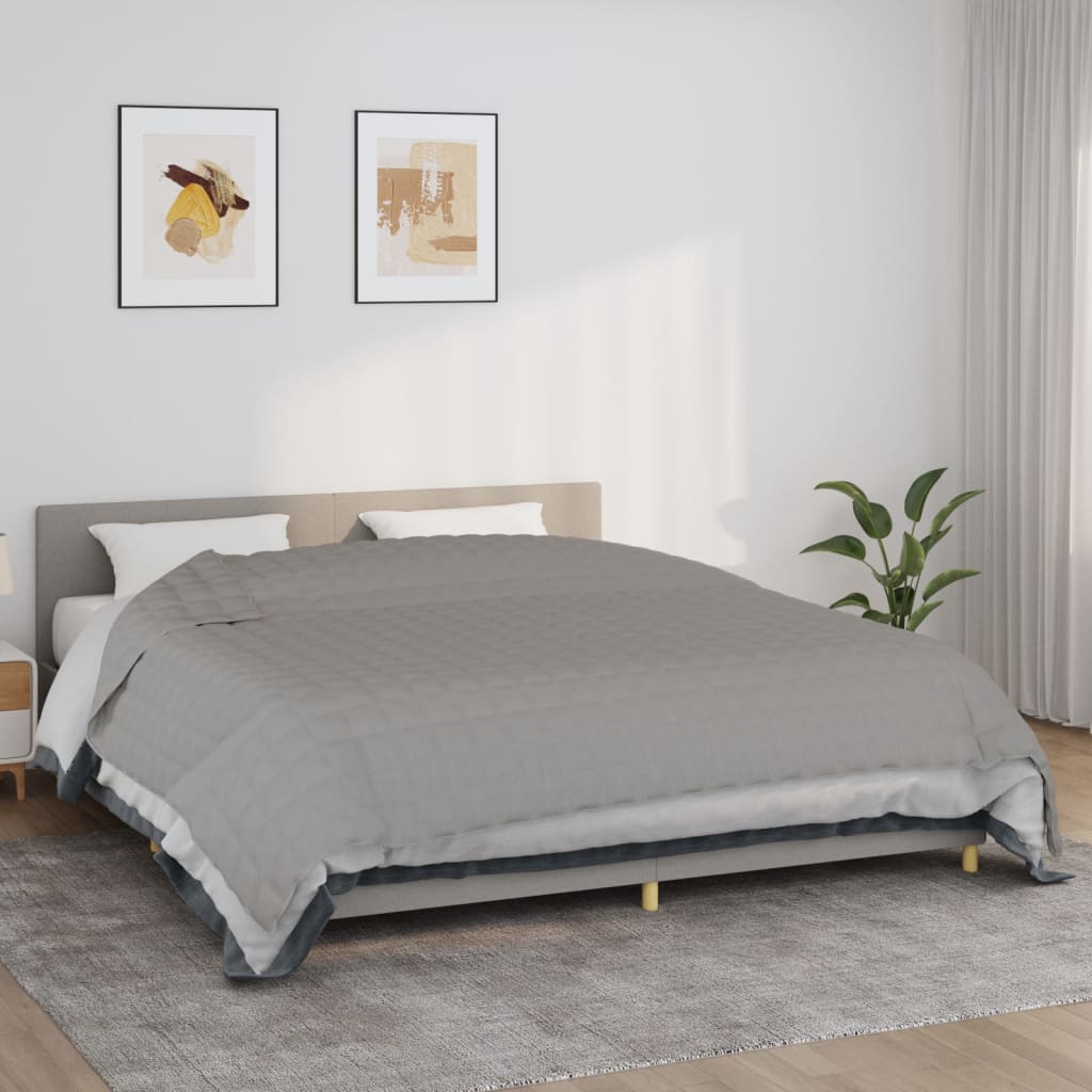 VidaXL Weakage blanket 235x290 cm 15 kg of fabric gray