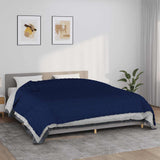 Vidaxx Gewichtsdecke 235x290 cm 11 kg Stoff blau