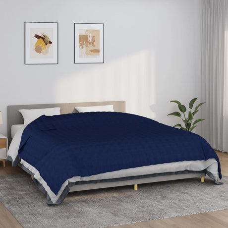 Vidaxx Gewichtsdecke 235x290 cm 15 kg Stoff blau