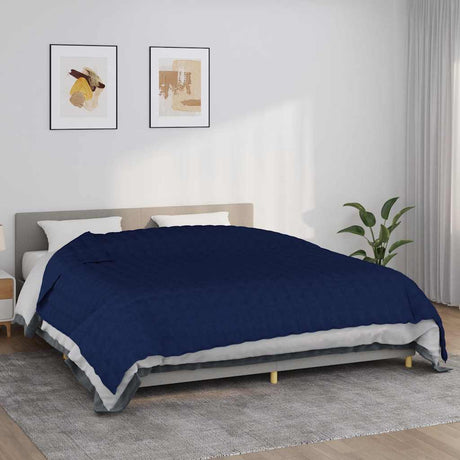 Vidaxx Gewichtsdecke 235x290 cm 15 kg Stoff blau