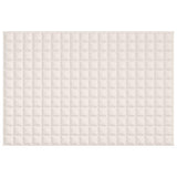 Vidaxx Gewichtsdecke 120x180 cm 5 kg Stoff hellcreme