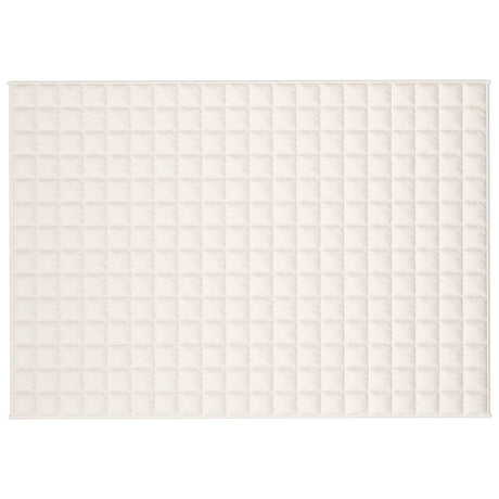 Vidaxx Gewichtsdecke 138x200 cm 6 kg Stoff hellcreme
