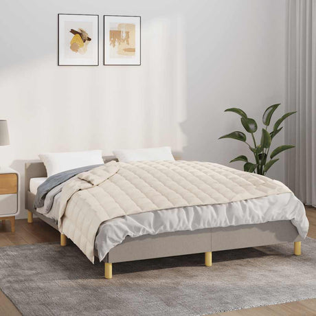 Vidaxx Gewichtsdecke 138x200 cm 6 kg Stoff hellcreme