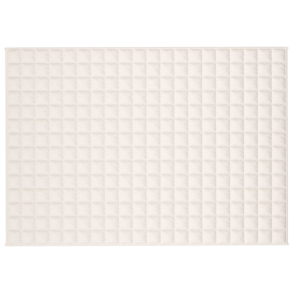 Vidaxx Gewichtsdecke 138x200 cm 10 kg Stoff hellcreme