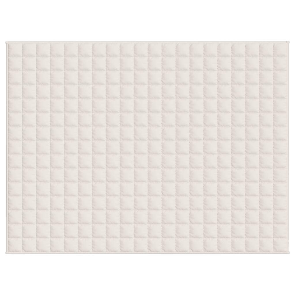 Vidaxx Gewichtsdecke 150x200 cm 7 kg Stoff hellcreme