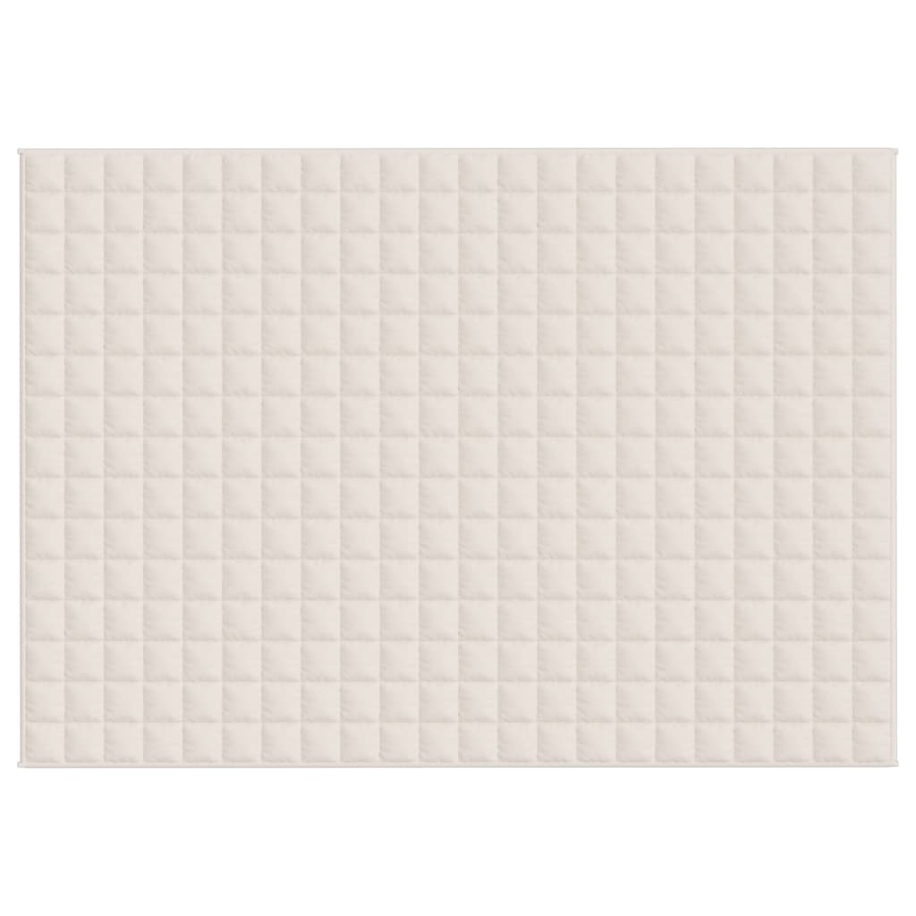 Vidaxx Gewichtsdecke 155x220 cm 11 kg Stoff hellcreme