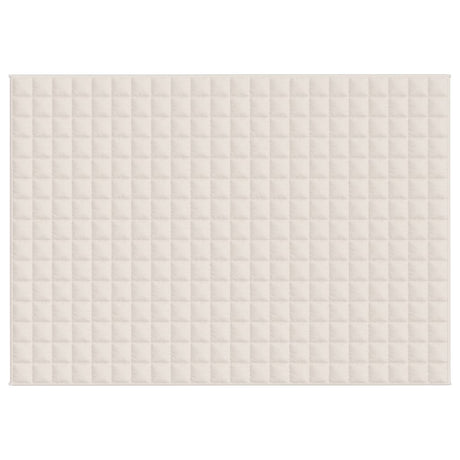 Vidaxx Gewichtsdecke 155x220 cm 11 kg Stoff hellcreme