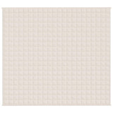Vidaxx Gewichtsdecke 200x225 cm 9 kg Stoff hellcreme