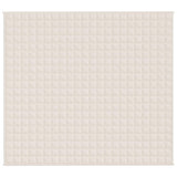 Vidaxx Gewichtsdecke 200x225 cm 13 kg Stoff hellcreme