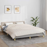 Vidaxx Gewichtsdecke 220x235 cm 15 kg Stoff hellcreme