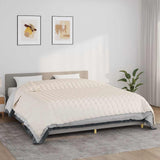 Vidaxx Gewichtsdecke 220x260 cm 11 kg Stoff hellcreme