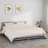 Vidaxx Gewichtsdecke 235x290 cm 11 kg Stoff hellcreme