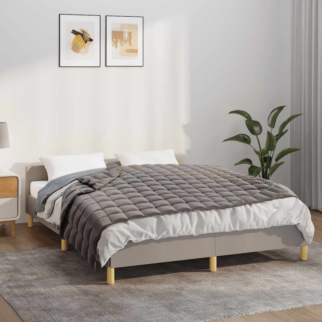 Vidaxx Gewichtsdecke 120x180 cm 5 kg Stoff grau