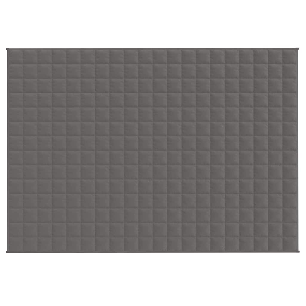 Vidaxx Gewichtsdecke 138x200 cm 10 kg Stoff grau