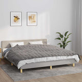 Vidaxx Gewichtsdecke 155x220 cm 11 kg Stoff grau