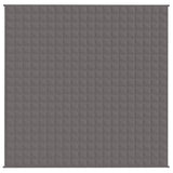Vidaxx Gewichtsdecke 200x200 cm 9 kg Stoff grau