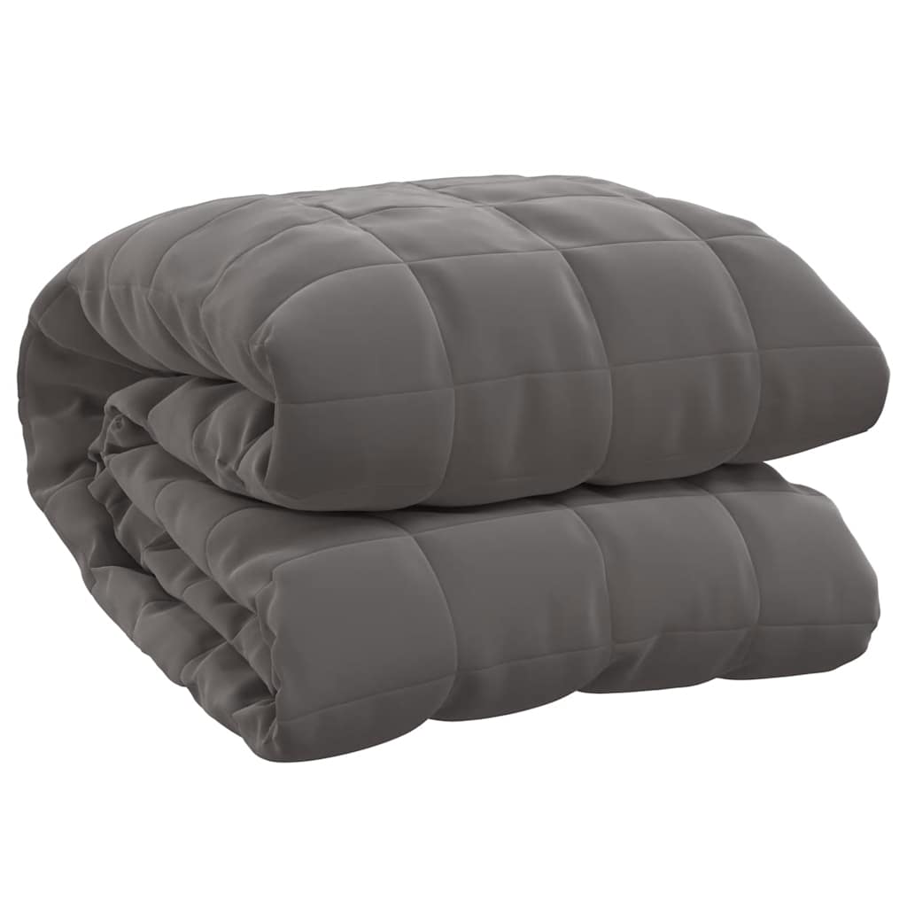 Vidaxx Gewichtsdecke 200x225 cm 9 kg Stoff grau