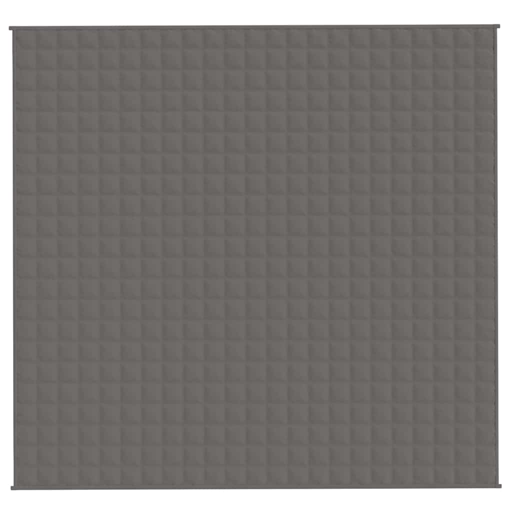 Vidaxx Gewichtsdecke 220x235 cm 15 kg Stoff grau