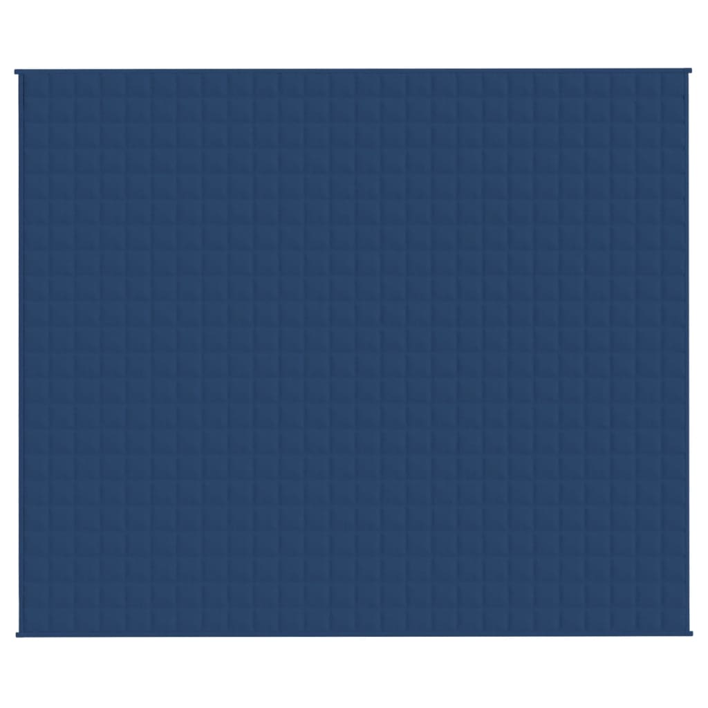 VIDAXL FAIBLAGE COUVERTURE 220X260 cm 15 kg de tissu bleu