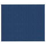 VIDAXL FAIBLAGE COUVERTURE 220X260 cm 15 kg de tissu bleu