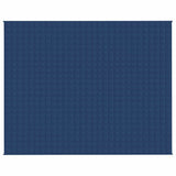 VidaXL Gewichtsdecke 235x290 cm 15 kg Stoff blau