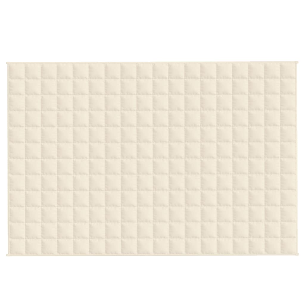 Vidaxx Gewichtsdecke 120x180 cm 5 kg Stoff hellcreme
