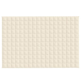 Vidaxx Gewichtsdecke 120x180 cm 5 kg Stoff hellcreme