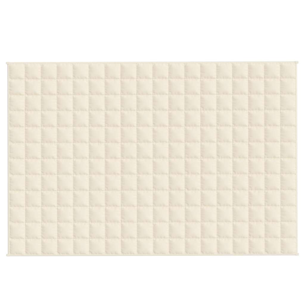 Vidaxx Gewichtsdecke 120x180 cm 9 kg Stoff hellcreme