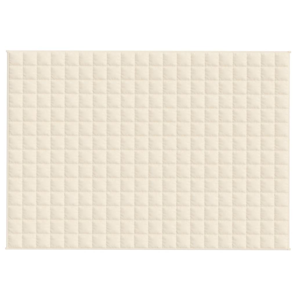 Vidaxx Gewichtsdecke 138x200 cm 6 kg Stoff hellcreme