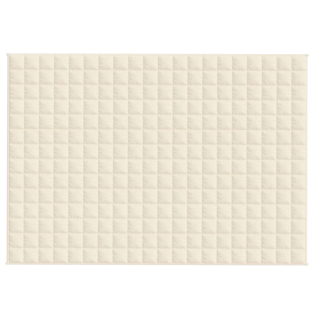 Vidaxx Gewichtsdecke 138x200 cm 10 kg Stoff hellcreme