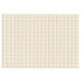 Vidaxx Gewichtsdecke 138x200 cm 10 kg Stoff hellcreme