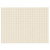 Vidaxx Gewichtsdecke 150x200 cm 7 kg Stoff hellcreme
