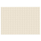 Vidaxl Weakage blanket 155x220 cm 7 kg fabric light cream -colored