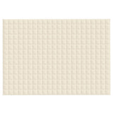 VidaXL Weakage blanket 155x220 cm 11 kg fabric light cream -colored