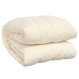 Vidaxl Weakage blanket 200x200 cm 9 kg of fabric light cream -colored