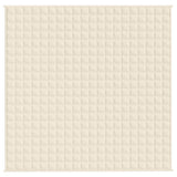 Vidaxx Gewichtsdecke 200x200 cm 9 kg Stoff hellcreme
