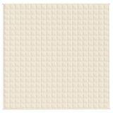 Vidaxl Weakage blanket 200x200 cm 9 kg of fabric light cream -colored