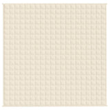 Vidaxx Gewichtsdecke 200x200 cm 13 kg Stoff hellcremefarben
