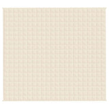 Vidaxx Gewichtsdecke 200x225 cm 9 kg Stoff hellcreme