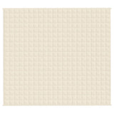 Vidaxx Gewichtsdecke 200x225 cm 13 kg Stoff hellcreme