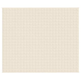 Vidaxx Gewichtsdecke 220x260 cm 11 kg Stoff hellcreme