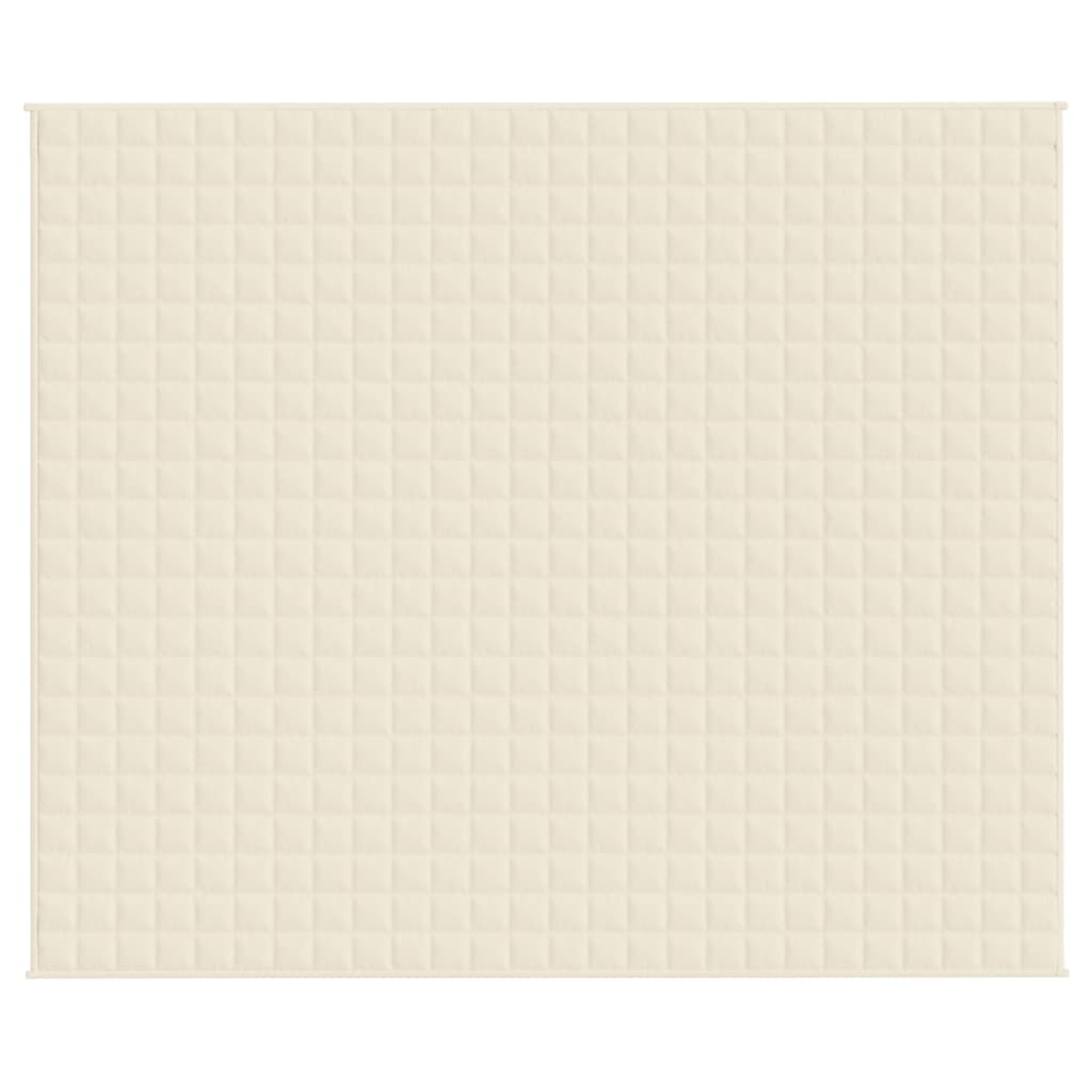 VIDAXL FAIBLAGE COUVERTURE 220X260 cm 11 kg Tissu léger Crème