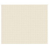 Vidaxx Gewichtsdecke 220x260 cm 15 kg Stoff hellcreme