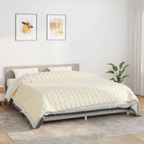 Vidaxx Gewichtsdecke 220x260 cm 15 kg Stoff hellcreme