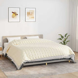 Vidaxx Gewichtsdecke 235x290 cm 11 kg Stoff hellcreme