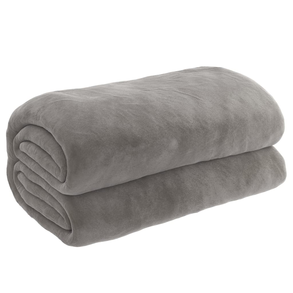 VidaXL Weakage blanket with cover 120x180 cm 9 kg fabric gray